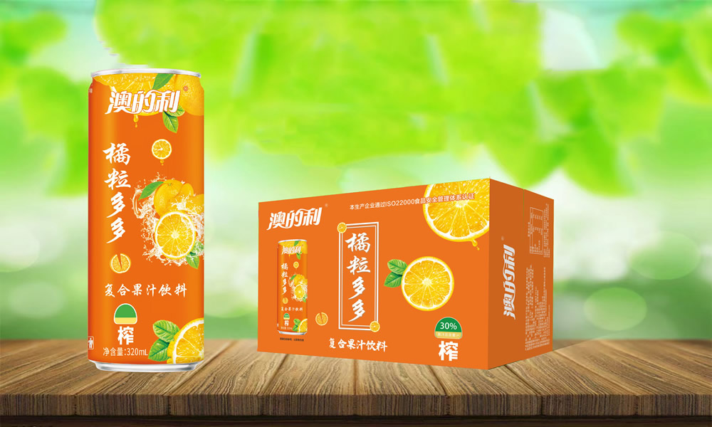 澳的利橘粒多多复合果汁饮料